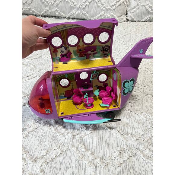 Littlest Pet Shop Blythe Pet Jet Airplane Purple Hard to Find Vintage Retired - Picture 6 of 9